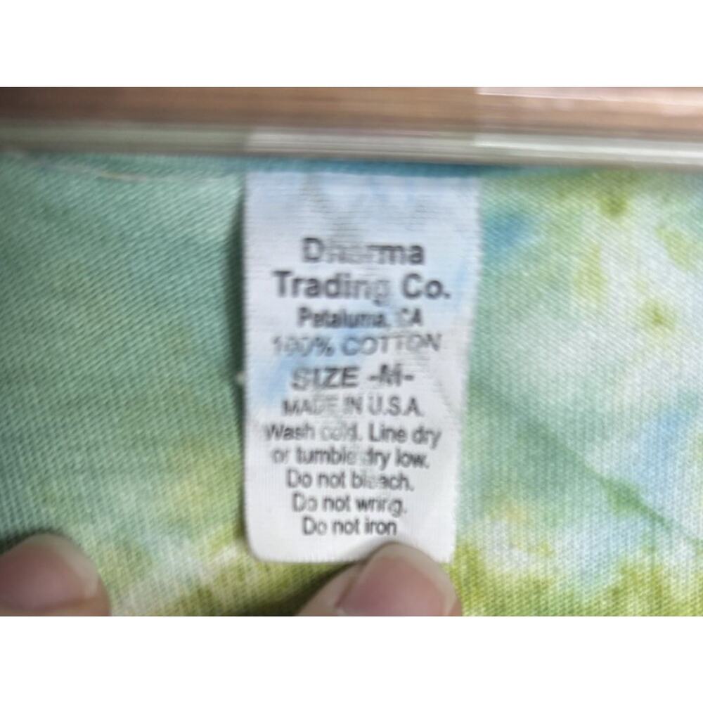 Dharma Trading Dress Maxi Yellow Tie Dye Pockets Size Medium Hippie Casual Tent - Picture 6 of 7